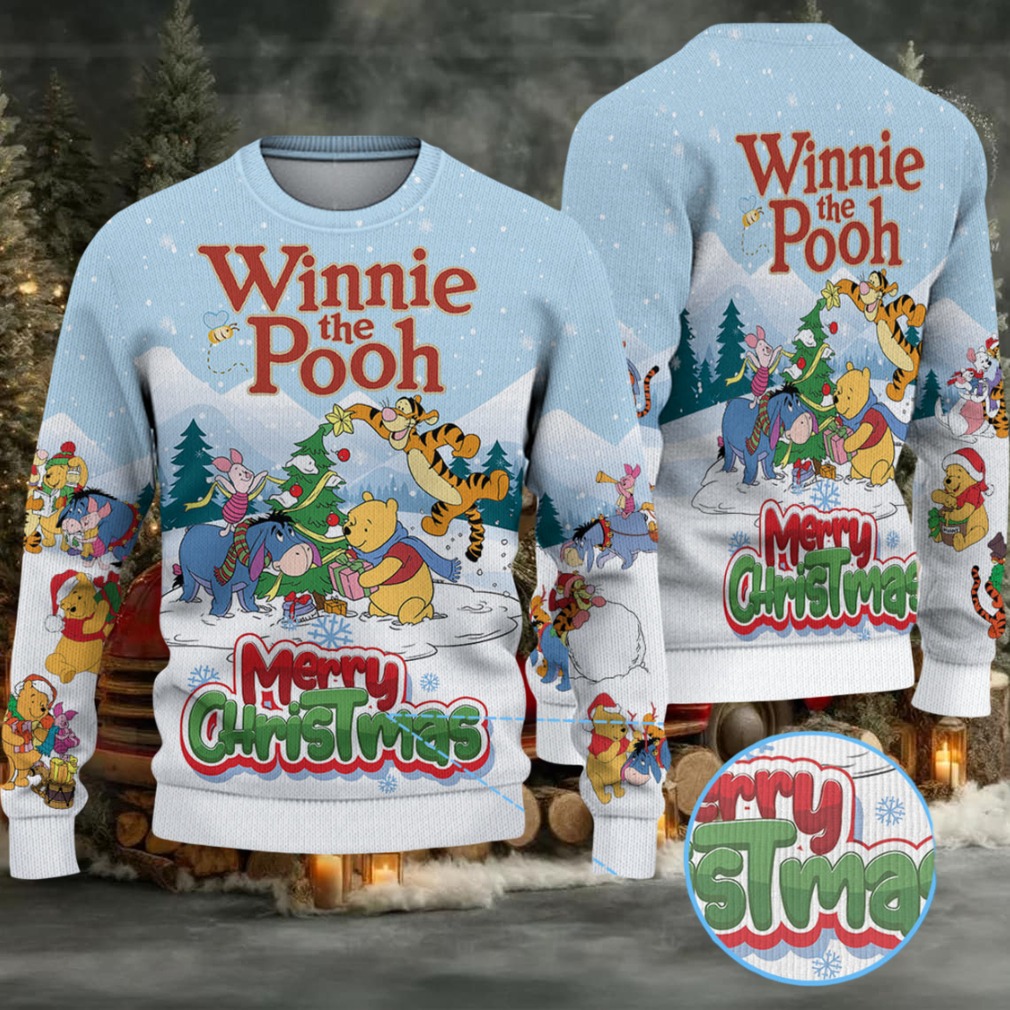 Winnie The Pooh Christmas Knitted Sweater Winnie The Pooh Christmas Knitted Sweater
