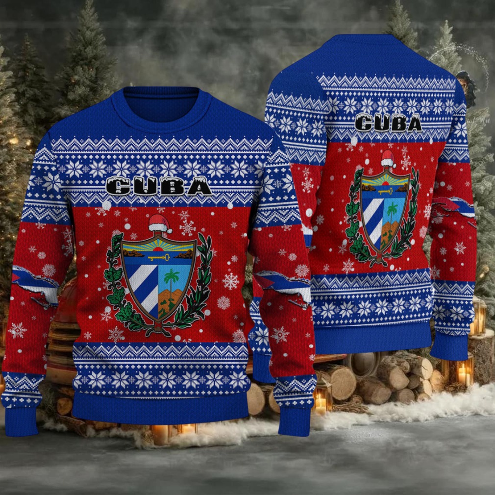 Wonder Print Shop Ugly Sweater Cuba Christmas Knitted Swe Wonder Print Shop Ugly Sweater Cuba Christmas Knitted Swe