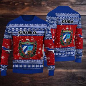 Wonder Print Shop Ugly Sweater Cuba Christmas Knitted Swe