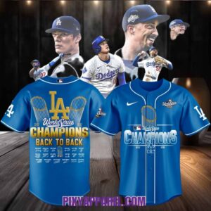 World Series Champions LA Dodgers Back To Back 2025 Jersey