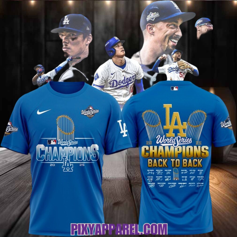 World Series Champions LA Dodgers Back To Back 2025 T Shirt