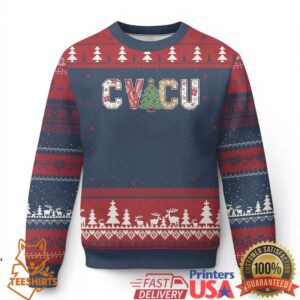 Xmas CVICU Nurse Ugly Christmas Sweater Cardiovascular Intensive Care Unit Cardiac Nurse