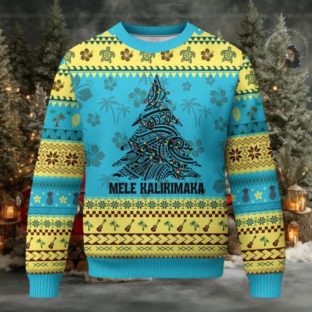 Xmas In Hawaii Ugly Christmas Sweater Mele Kalikimaka Christmas Tree Kakau Tattoo Xmas In Hawaii Ugly Christmas Sweater Mele Kalikimaka Christmas Tree Kakau Tattoo