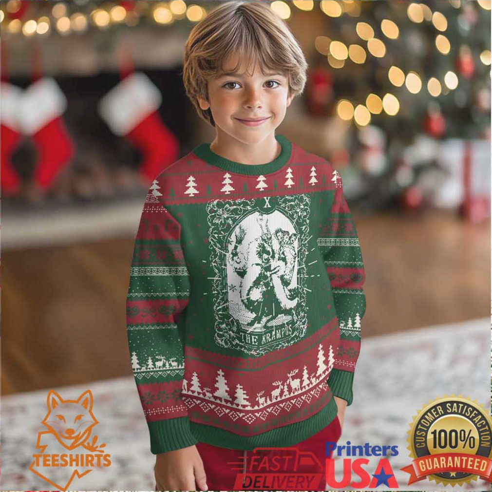 Xmas Krampus Ugly Christmas Sweater The Krampus Tarot Card Goth Xmas Xmas Krampus Ugly Christmas Sweater The Krampus Tarot Card Goth Xmas