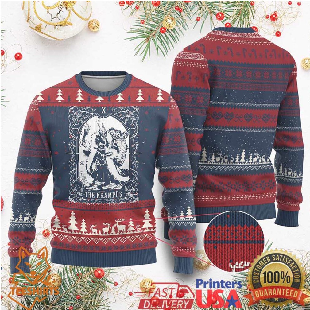 Xmas Krampus Ugly Christmas Sweater The Krampus Tarot Card Goth Xmas Xmas Krampus Ugly Christmas Sweater The Krampus Tarot Card Goth Xmas
