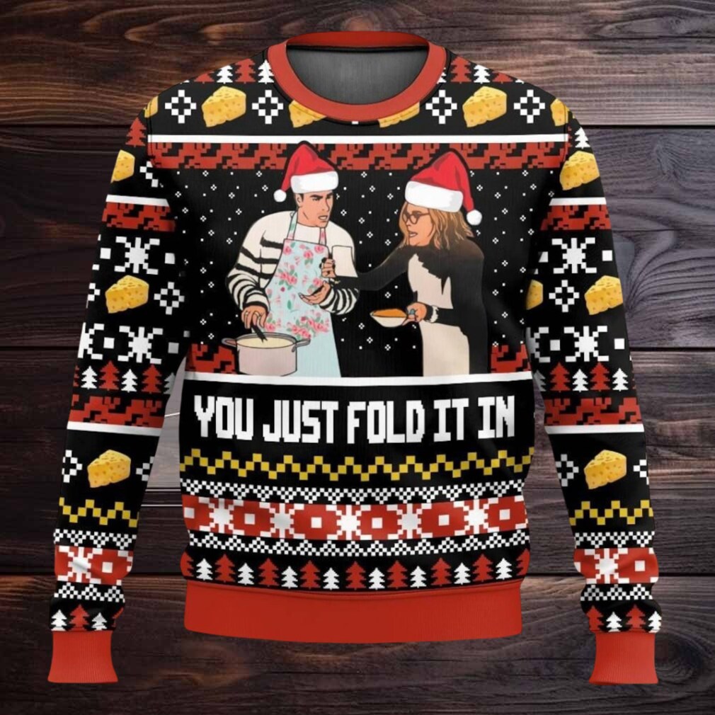 You Just Fold It in Meme Christmas Ugly Sweater You Just Fold It in Meme Christmas Ugly Sweater